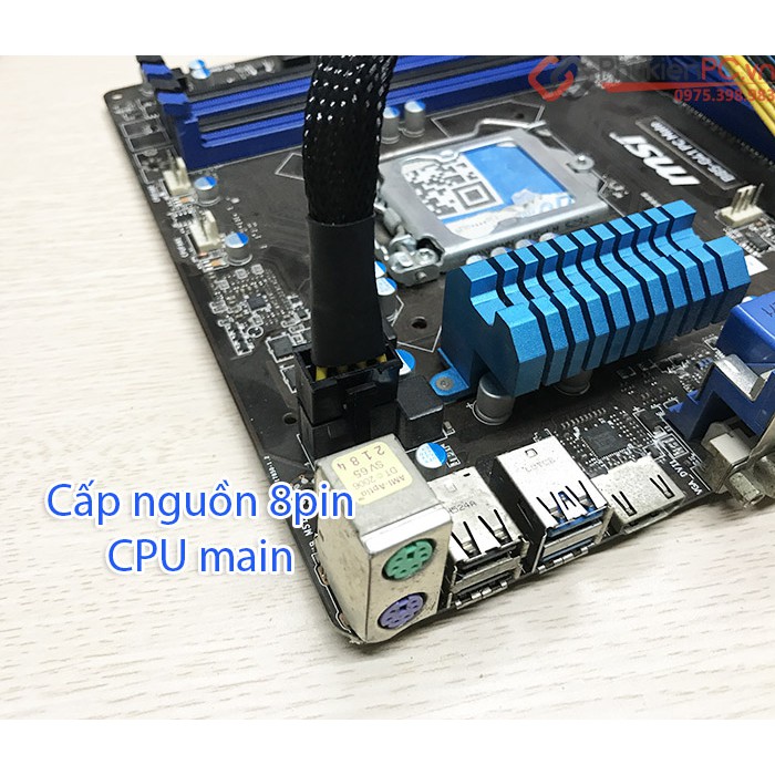 Dây nguồn 6pin card pcie sang 8pin CPU