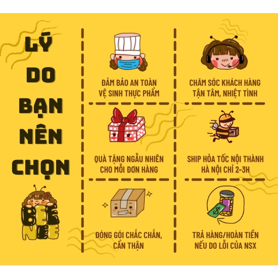 Cơm cháy lắc khô gà đồ ăn vặt BeeNee 250g giòn rụm, thơm hương chanh