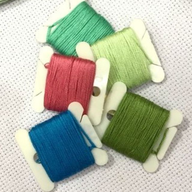 50 bobbin, thẻ quấn chỉ thêu