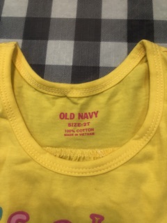 ÁO THUN 3 LỖ OLD NAVY CHO BÉ GÁI