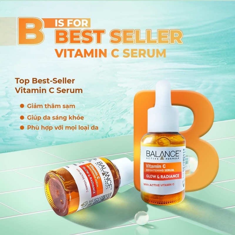 Serum Sáng Da, Mờ Thâm Balance Active Formula Vitamin C Brightening 30ml