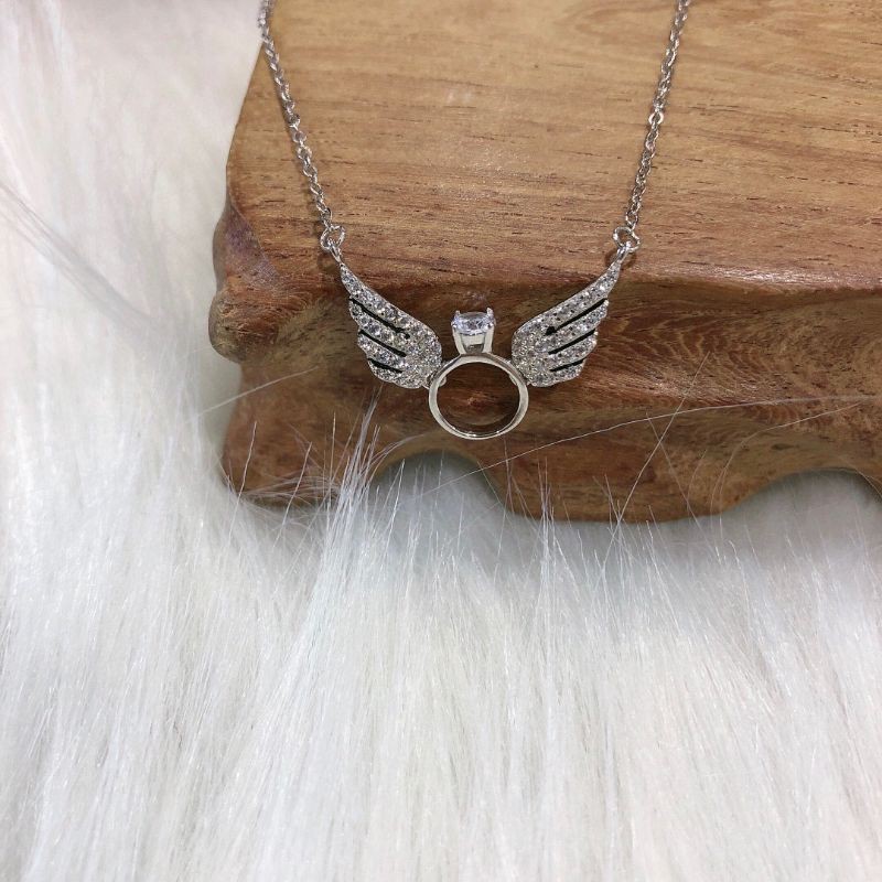 Dây chuyền thiên thần - Vòng cổ bạc S925 cánh thiên thần siêu đẹp siêu yêu
