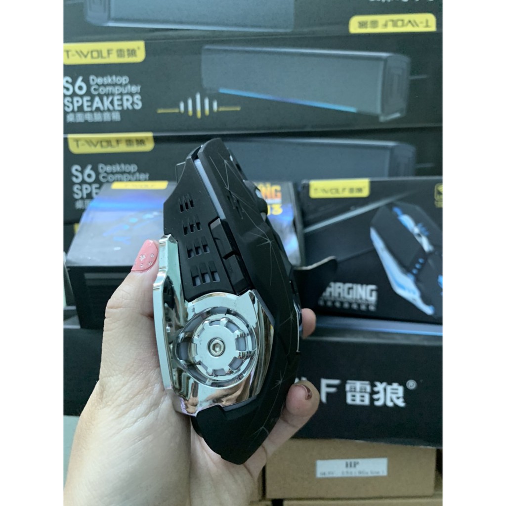 Chuột Gaming Dây 💎𝓕𝓡𝓔𝓔𝓢𝓗𝓘𝓟💎 Mouse Có Dây Gaming T-Wolf V5 (BH 12 Tháng) SPTECH COMPUTER