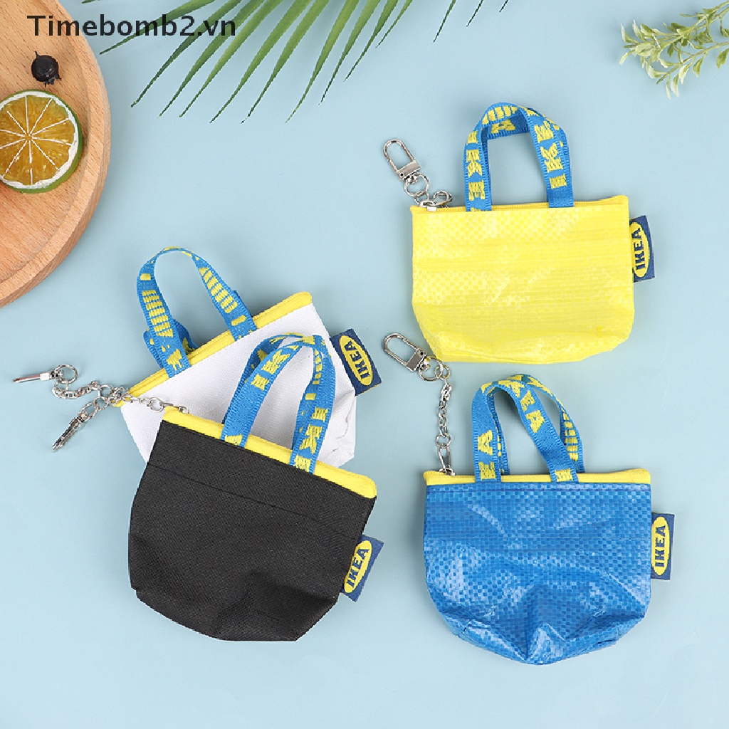 Ví mini 2 ngăn đựng tiền xu có khóa kéo thời trang