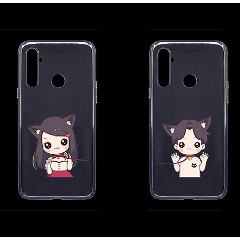 Ốp silicon in hình cặp đôi Realme 5 / 5i / 5S / 5 pro / Q / C1 / C2 / C3..