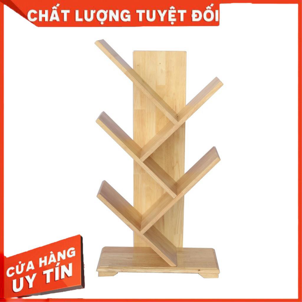 Kệ sách gỗ hình xương cá gỗ MDF cao cấp( tặng kèm tua vit)