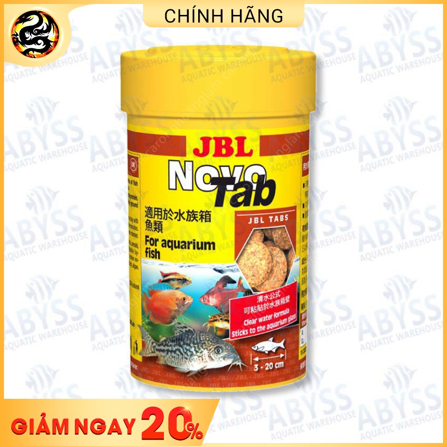 Thức Ăn Cho Cá Cảnh JBL Nova Tab Dạng Viên 150gram, 60gram