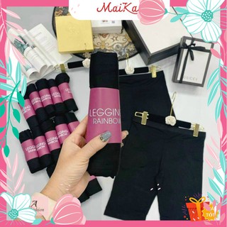 Quần legging lửng nữ nâng mông co dãn 4 chiều, phụ kiện thời tra