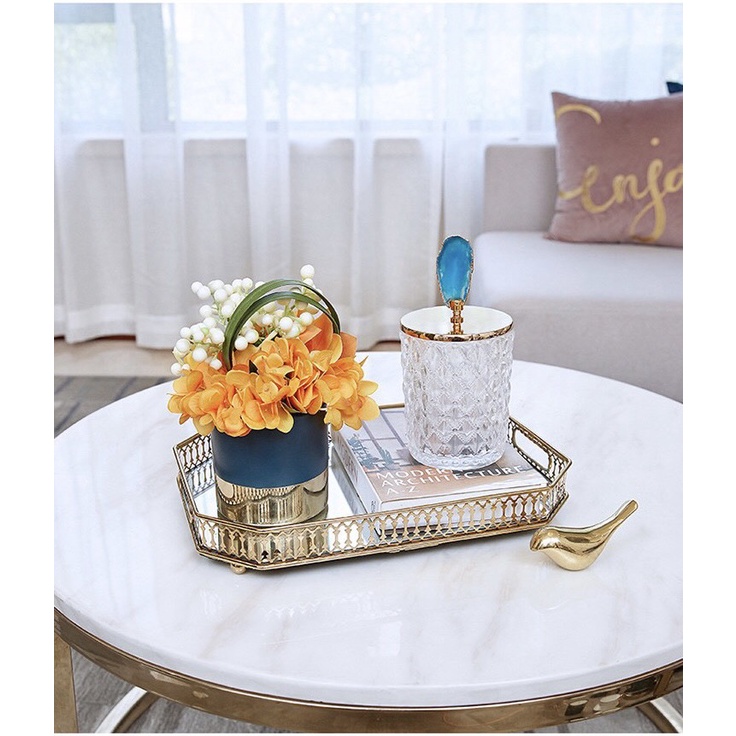 Hũ đựng kẹo họa tiết pha lê phong cách tân cổ điển sang trọng  DECOR-10