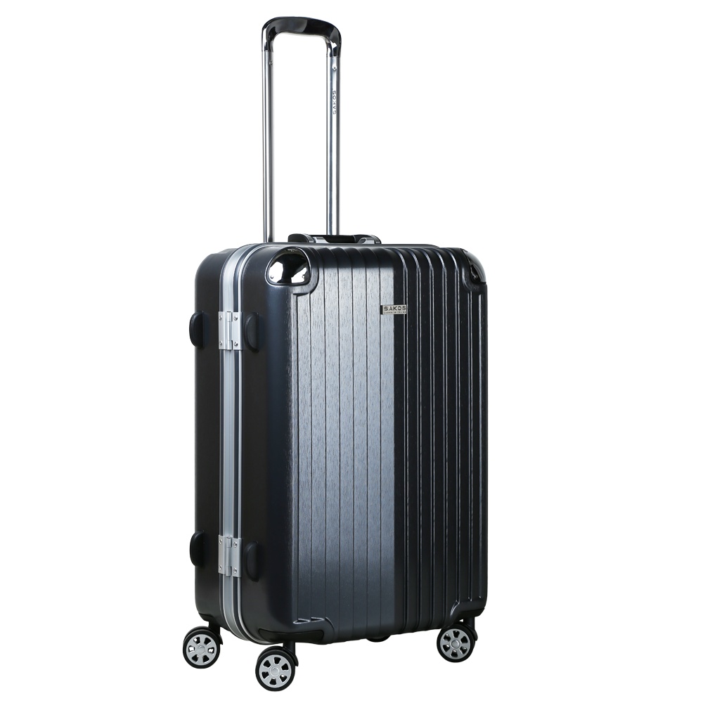 Vali Kéo Nhựa Du Lịch SAKOS SAPPHIRE Khung Nhôm Z26 - Size M (26inch)/ Ký Gửi (Trung) - Khóa TSA - Nhựa PC
