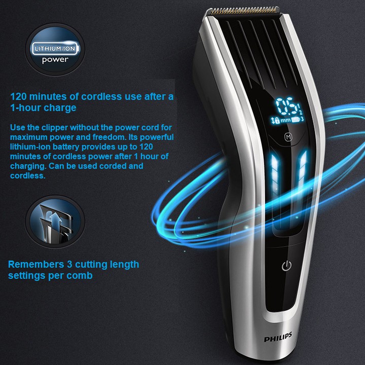 [Mã LT200 giảm 200K đơn 699K] Tông đơ cắt tóc cao cấp Philips HC9450/15 Công nghệ DualCut 2 lưỡi cắt - HÀNG CHÍNH HÃNG