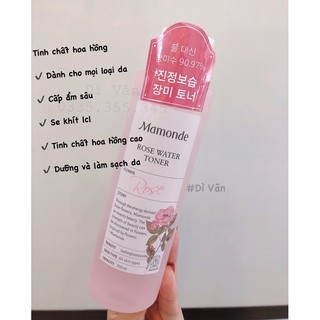 Nước hoa hồng mamonde hoa hồng
