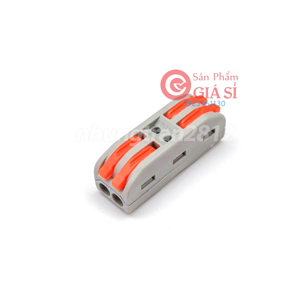Cút nối dây điện nhanh PCT-222 2 cổng vào 2 ra - chịu tải 32A - dây tối đa 2,5mm ❤️freeship❤️