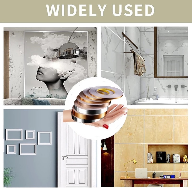 Cuộn 50m Băng Keo Dán Viền Gạch Sàn Chống Thấm Nước Chống Ẩm Mốc