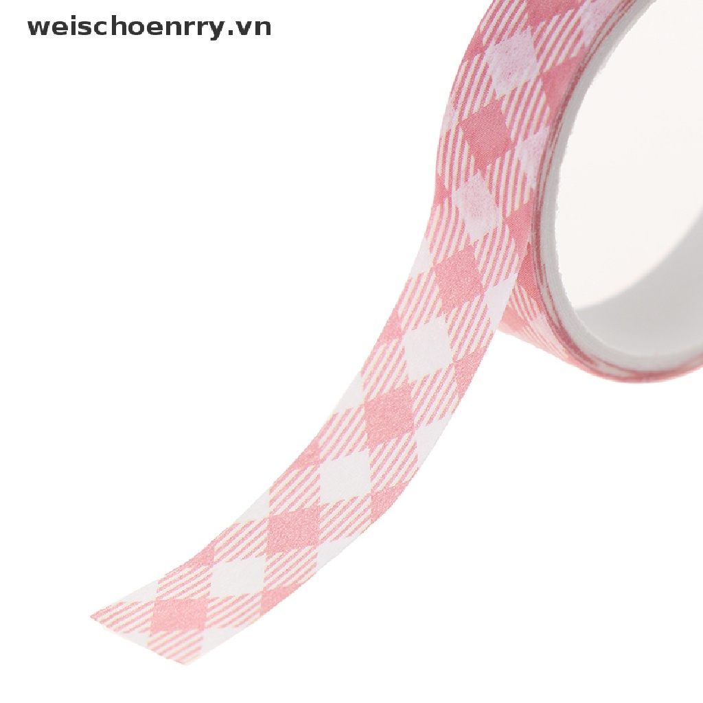 【WW】 5Rolls/box Solid Color  Tape Set Masking Tape Scrapbooking Adhesive Tape .