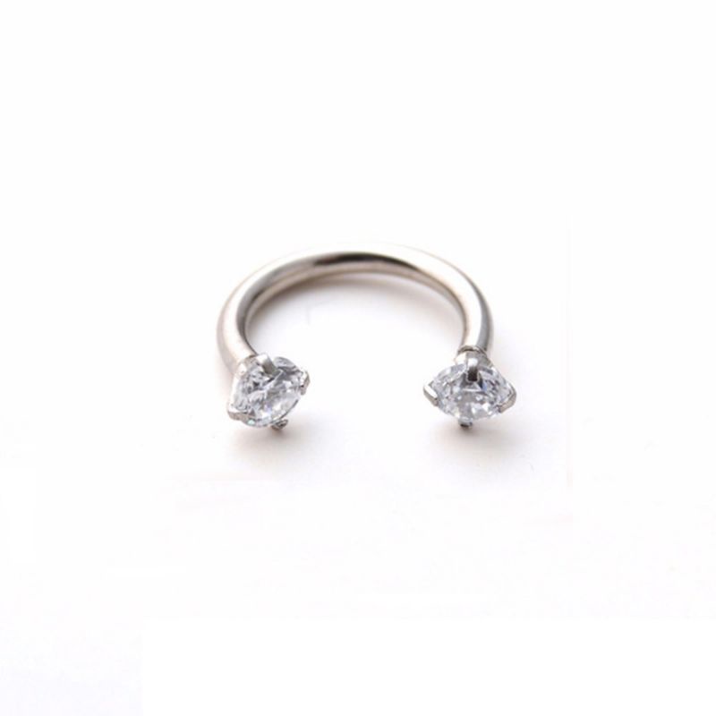 K4MU01-Khuyên MŨI Chữ U đính đá  - Được ưa chuộng nhiều - 69STORE