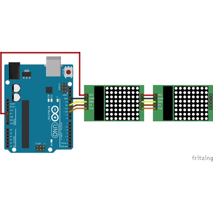 Mô Đun Ma Trận Matrix Led 8x8 X 1 Max7219 Cho Arduino