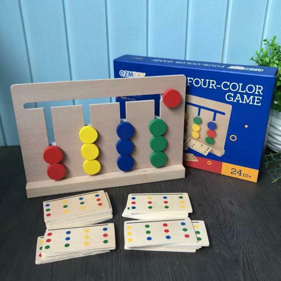 Ghép hình tư duy Four color game - Đồ chơi thông minh