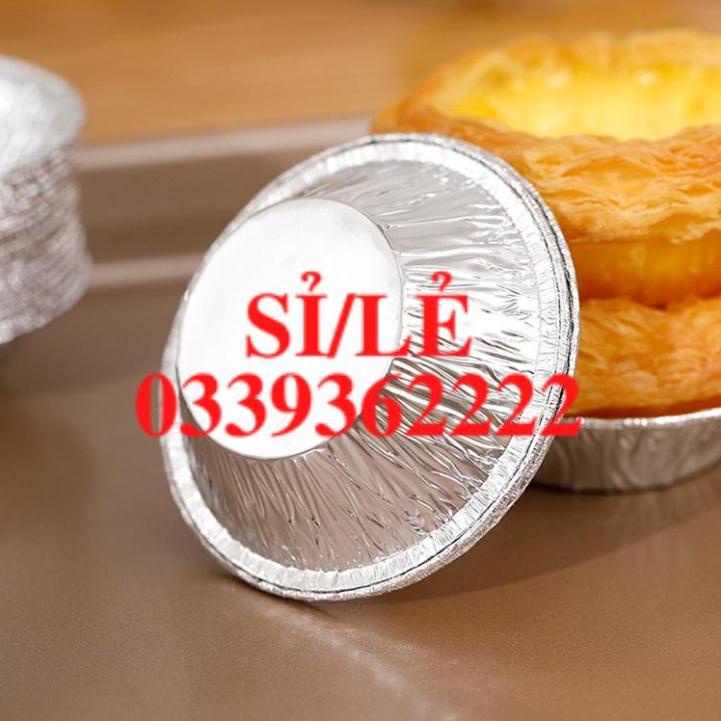 [ COCOLOVE ] Đế giấy bạc lót bánh tart trứng - khuôn giấy bạc nướng bánh - combo 20/50/100 chiếc (KGB03)