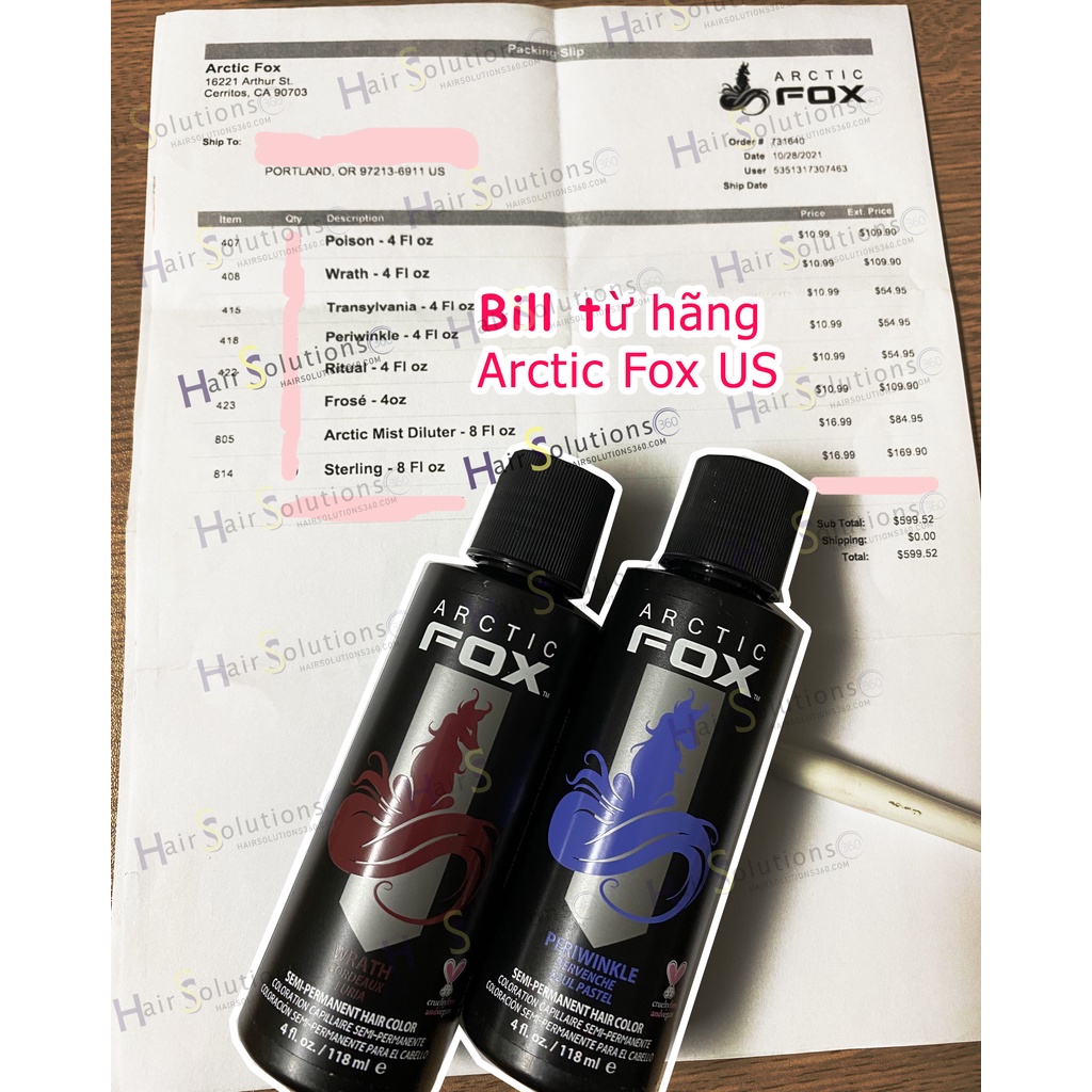 Thuốc nhuộm tóc Arctic Fox USA - Hairsolutions360