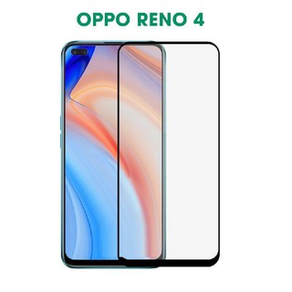 Reno4- 4Pro _ Bộ 2 kính cường lực Oppo Reno 4 trong suốt không full màn mài cạnh 2.5D.
