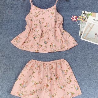 Bộ ngủ lụa ( voan ), Sét bộ 2 dây❤️bộ đùi mặc