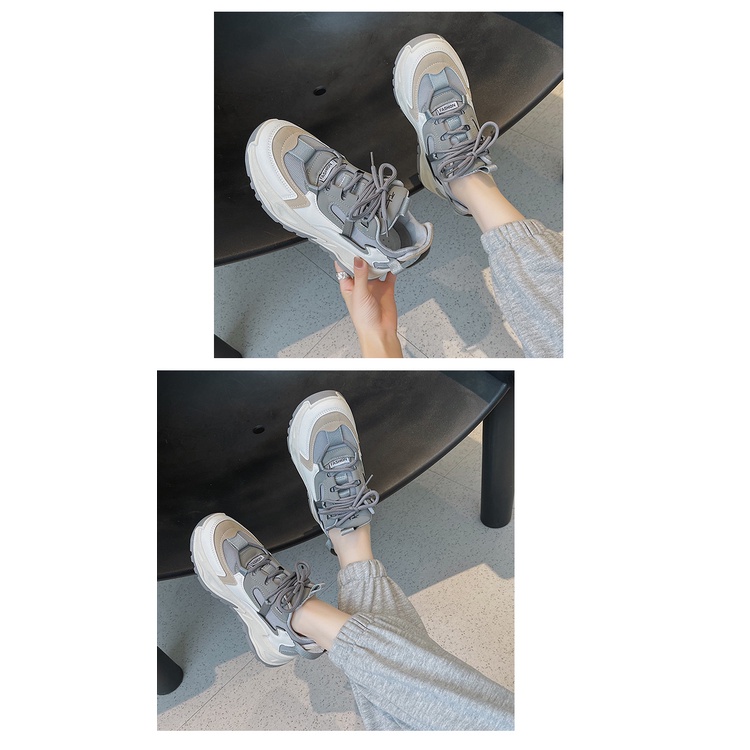 🔥Hỗ TRỢ COD🔥CHZK Giày thể thao đế cao tăng chiều cao thông thường, giày nữ，giày sneaker nữ