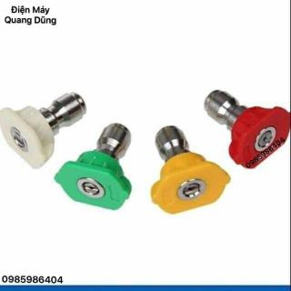 Bộ 4 béc phun-đầu béc gắn súng xịt rửa của máy rửa xe áp lực cao