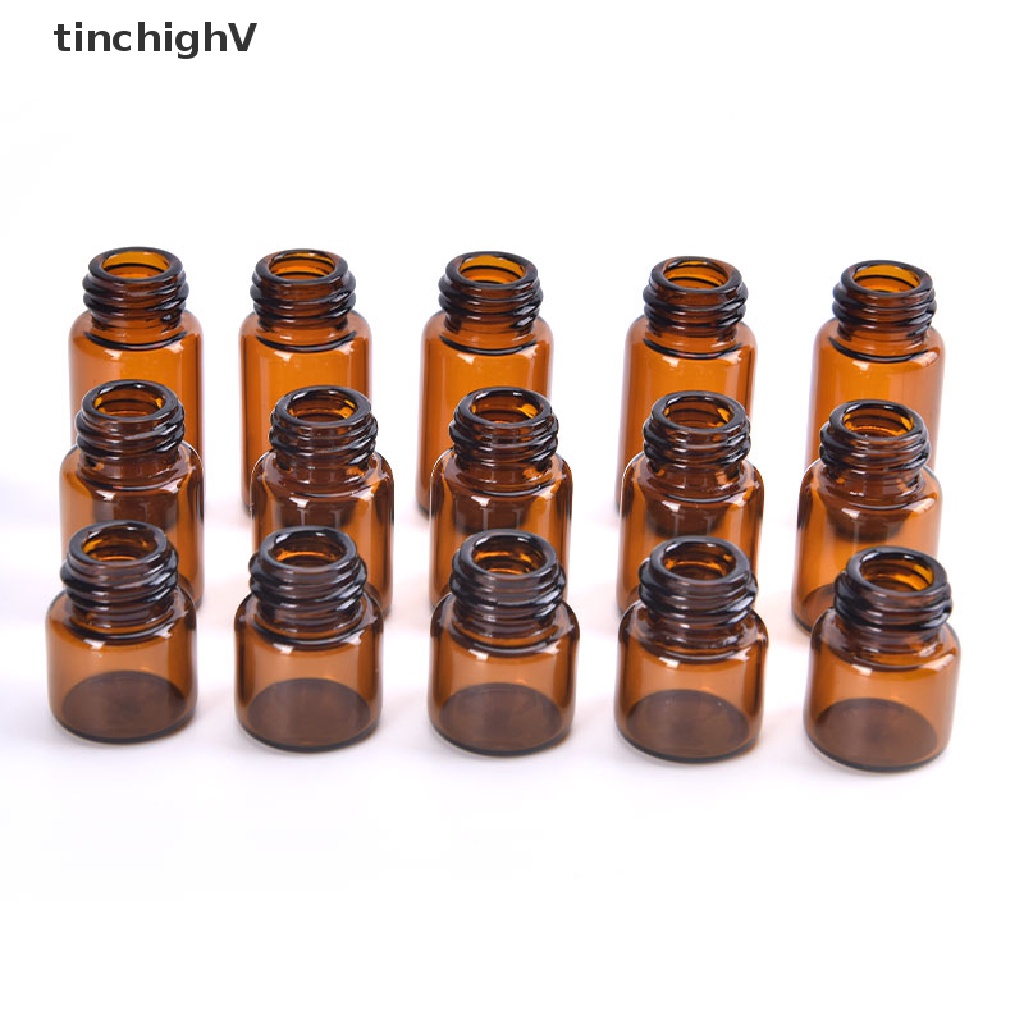 Set 100 Bình Thủy Tinh Đựng Mẫu Thử 1-3ml Màu Hổ Phách