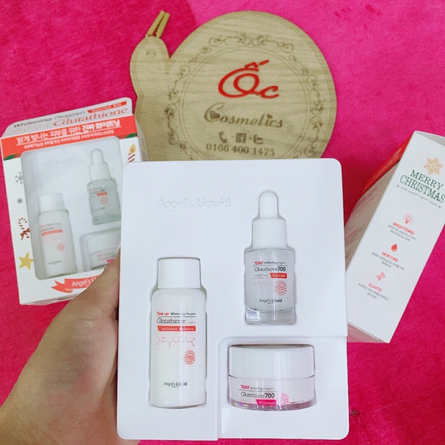 SET DƯỠNG DA MINI WHITENING PROGRAM GLUTATHIONE 7DAY