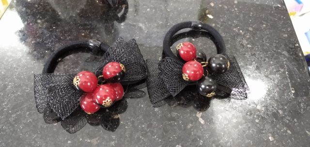 Combo 2 cột tóc như hình. Mẫu đẹp đỏ mix đen