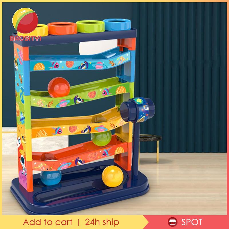 Đồ Chơi Bóng Lăn 5 Lớp &amp; 4 Bóng Lăn Cho Trẻ Em [Baosity1] Trẻ Em