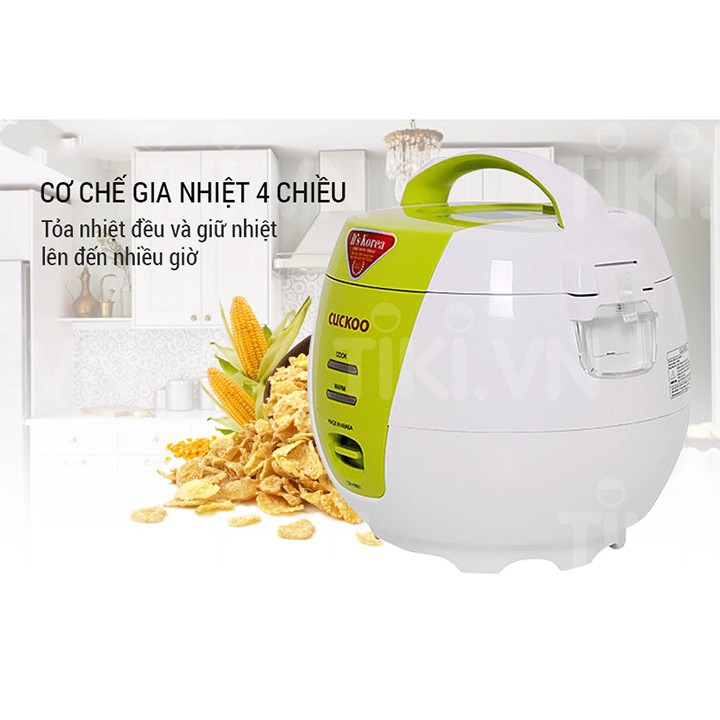 [Mã ELHADEV giảm 4% đơn 300K] NỒI CƠM ĐIỆN CUCKOO CR-0661 (XANH TRẮNG) HÀNG CHÍNH HÃNG