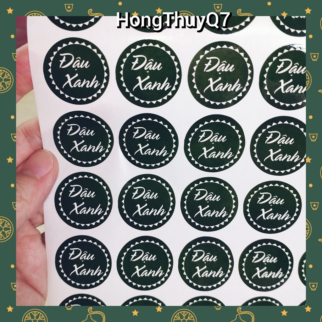 Tem Nhân Bánh Trung Thu: thập cẩm, hạn sử dụng, trứng, đậu đỏ, đậu xanh..., nhãn dán chè các loại /11.13/ - HongThuyQ7