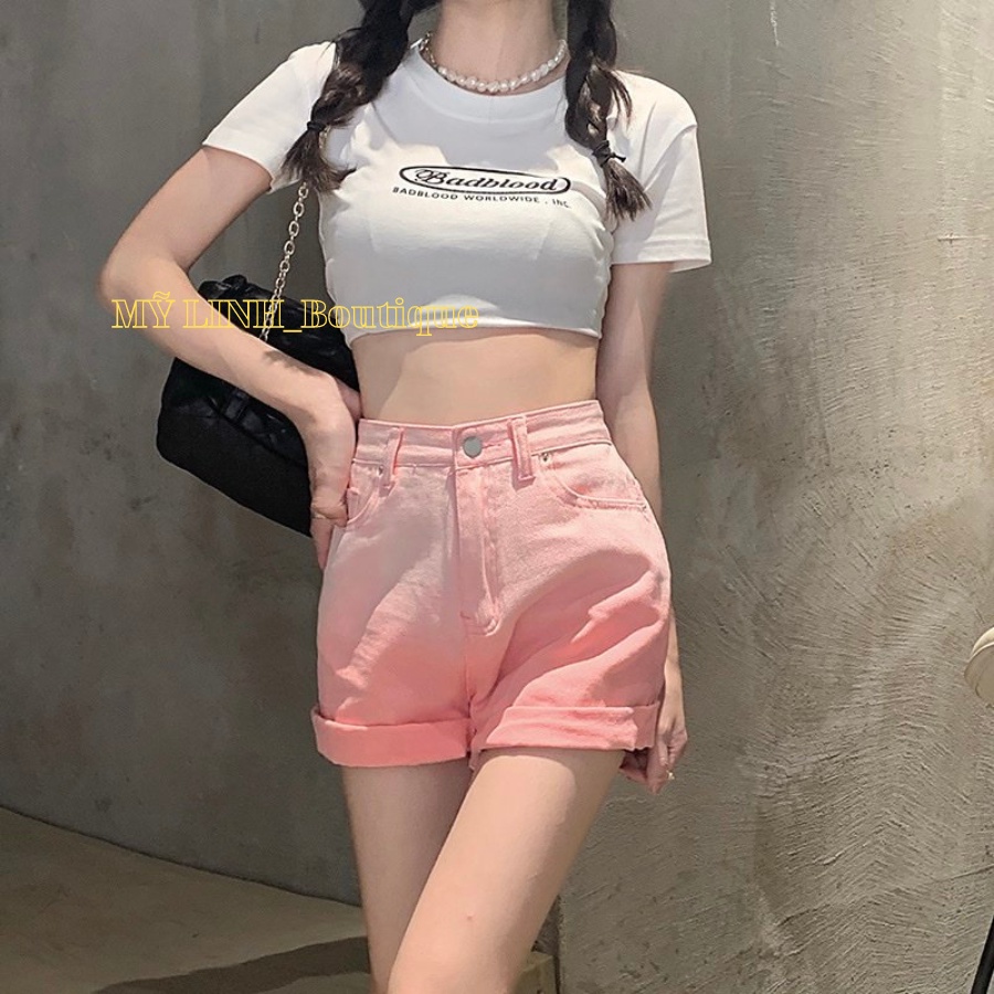 Quần short kaki , quần đùi ngố loang phối màu hot trend