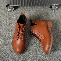 Boot da cổ thấp kèm hìn thật - chat check size trc khi đặt hàng