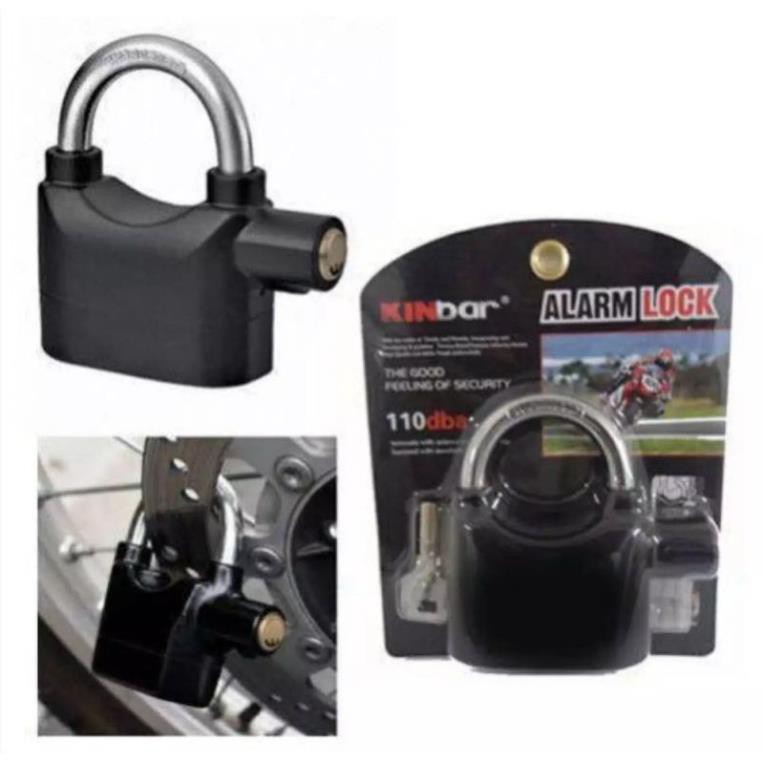 Khóa chống trộm xe máy, nhà. Có còi báo động. Siêu bền, siêu khỏe, siêu chắc.