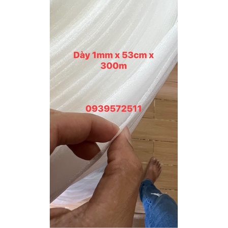 Mút xốp PE Foam 1mm x 53cm x 300m