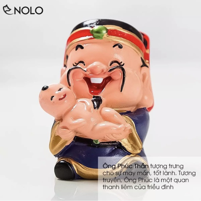 [FREESHIP] Bộ Tượng 5 Ông Thần Tài May Mắn Trang Trí Nhà, Để Xe Hơi, Vật Phẩm Phong Thủy