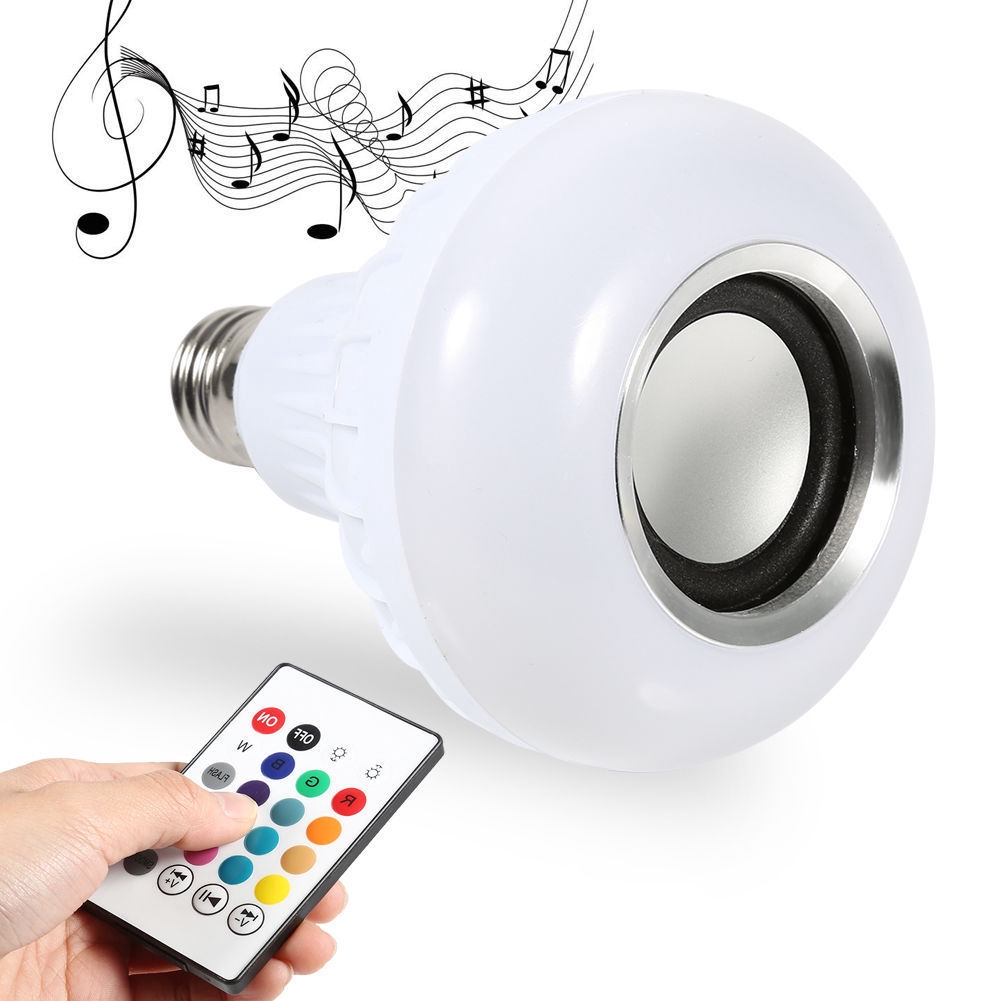 Bóng Đèn Led E27 Có Loa Bluetooth Và Remote Điều Khiển