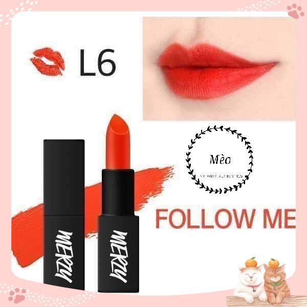 SON THỎI MERZY L6 - ĐỎ CAM