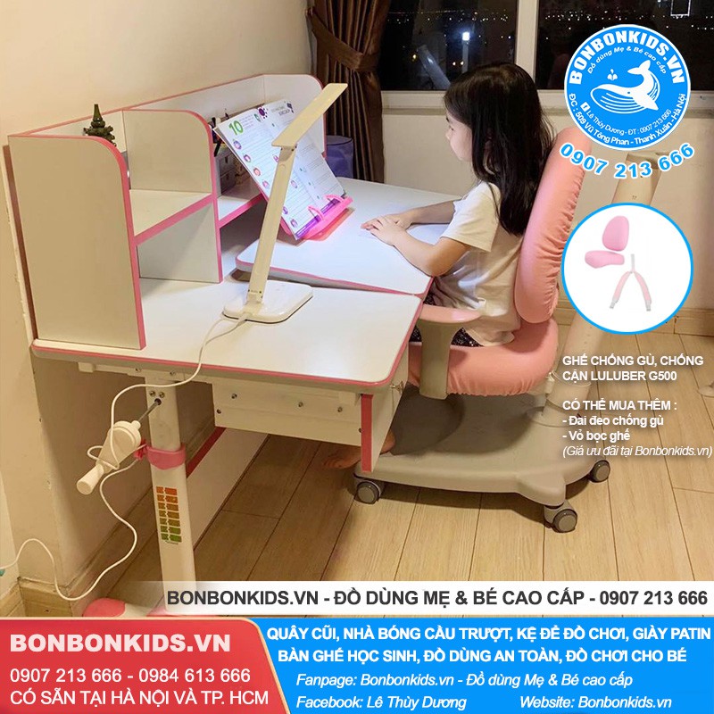 Bộ Bàn Ghế Học Sinh Chống Gù Cao Cấp Newber G510 ( Ghế mới tay gập, 2 lưng) | BigBuy360 - bigbuy360.vn