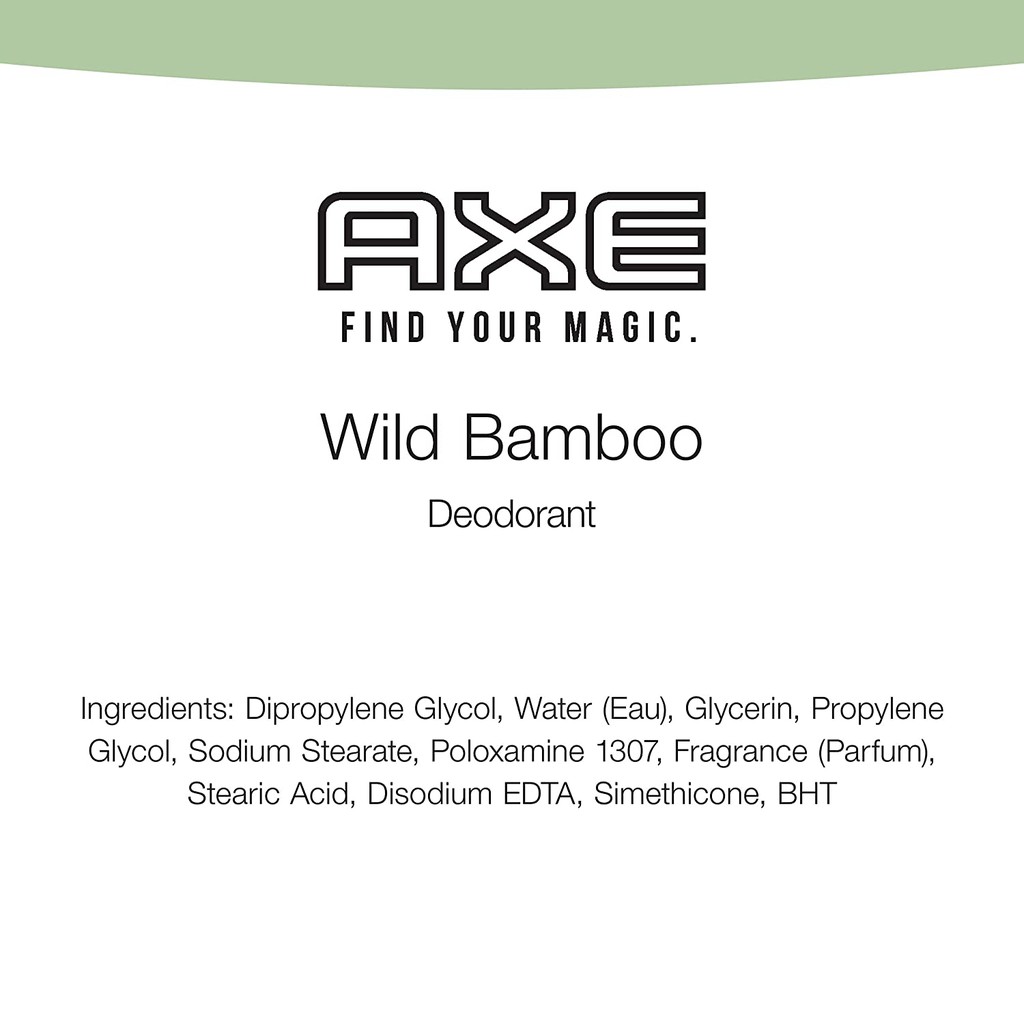 Lăn khử mùi nam dạng sáp AXE Aluminum-Free Deodorant for Men Wild Bamboo 48 Hour Deodorant Protection 85g (Mỹ)