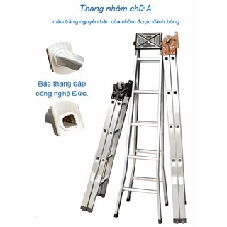 Thang nhôm chữ A cao 2m