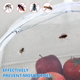 Kitchen Picnic Foldable Rectangular Mesh Insect-proof Food Cover / Removable Washable Breathable Dish Cover
