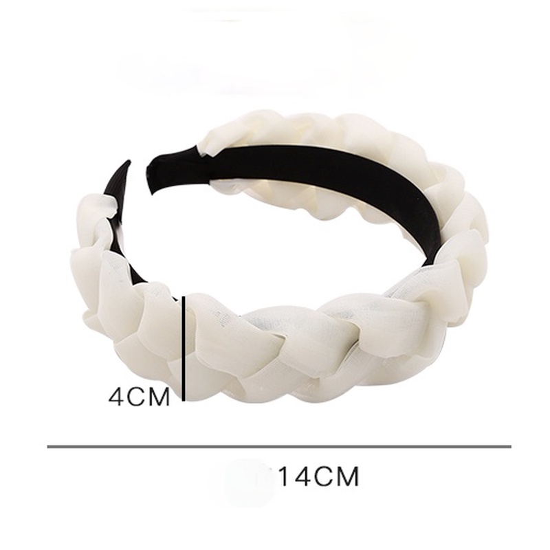 Băng Đô Dây Bện Bản Rộng Thời Trang Mùa Hè Phong Cách Hàn Quốc