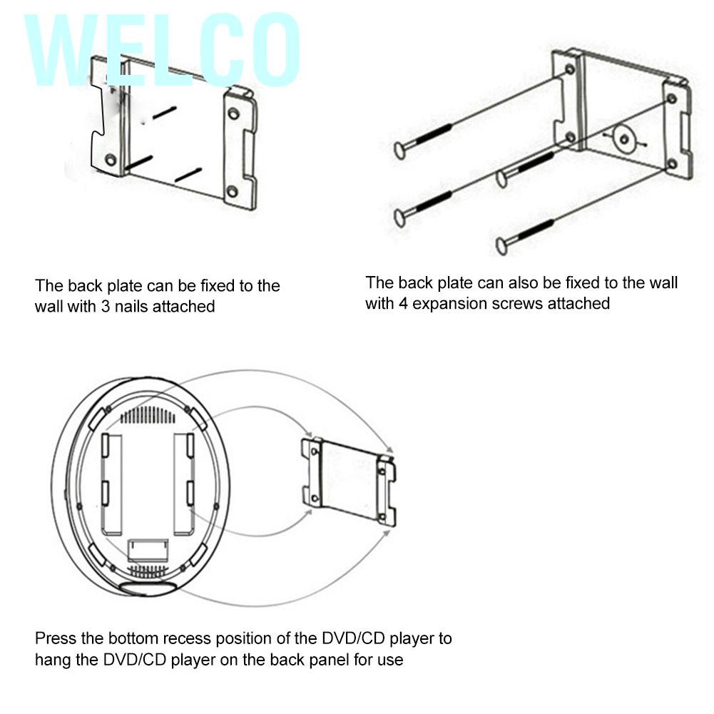 Loa Nghe Nhạc Bluetooth Gắn Tường Welco Q100 Cho Aux Usb Fm