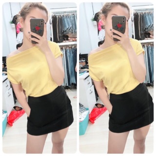 Áo pull lệch vai
