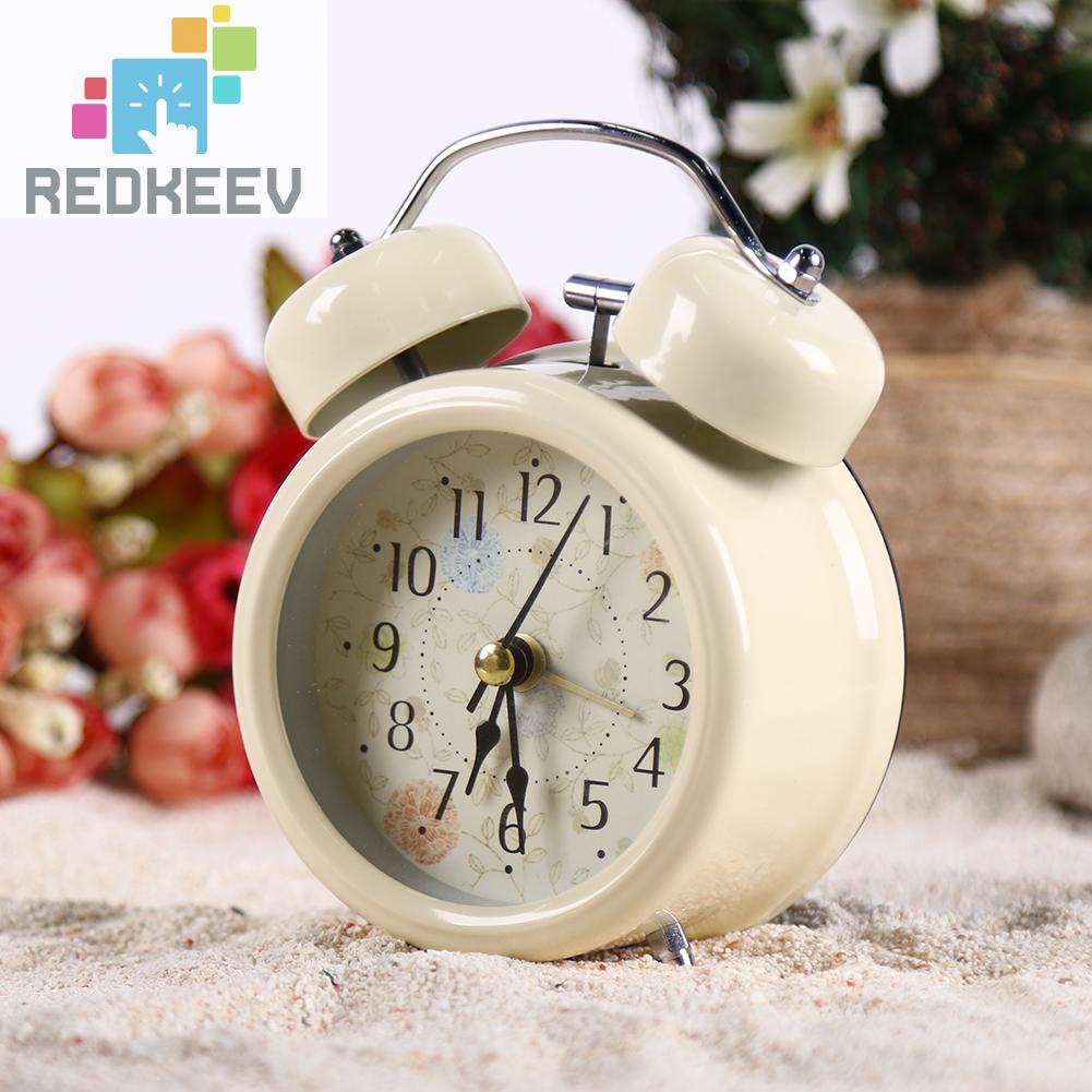 Đồng Hồ Báo Thức Hai Chuông Để Bàn Phong Cách Retro Thời Trang
