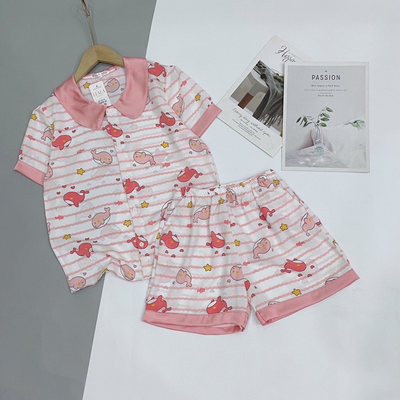 Đồ Ngủ Pijama Quần cộc tay ngắn , Siêu Xinh, LỤA SATIN MỀM MÁT - Đồ bộ mặc nhà siêu mát | BigBuy360 - bigbuy360.vn